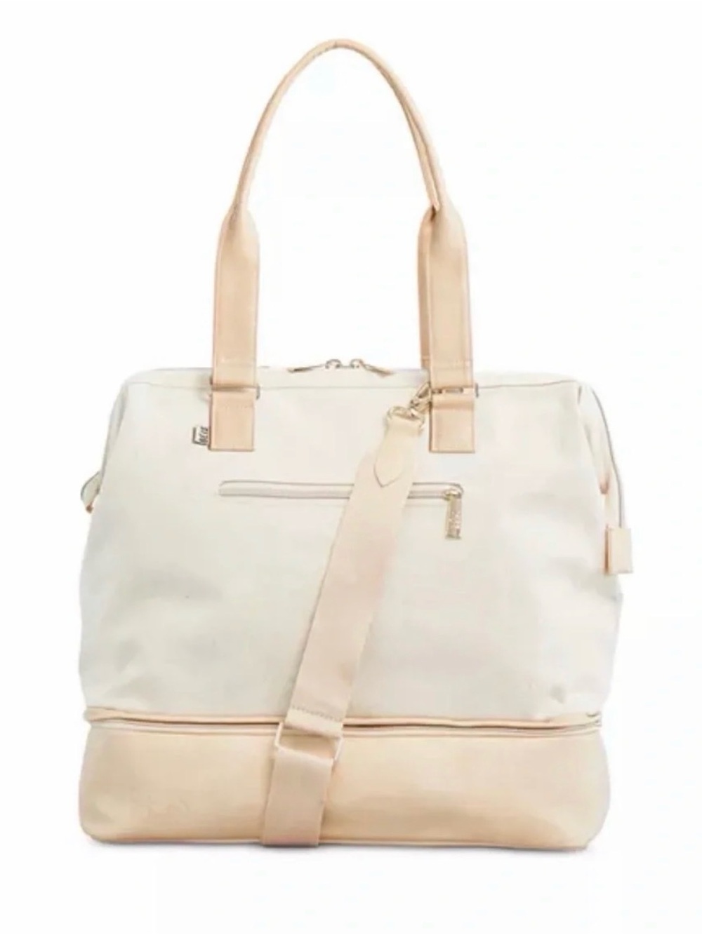 BEIS The Convertible Mini Weekender in Beige